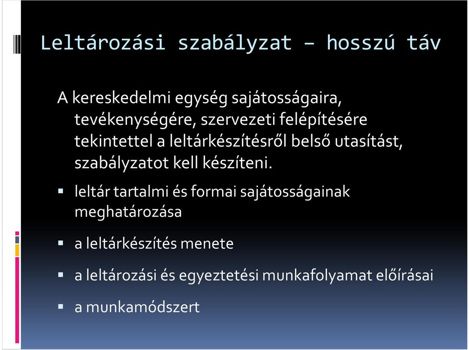 Készletgazdálkodási szabályzat