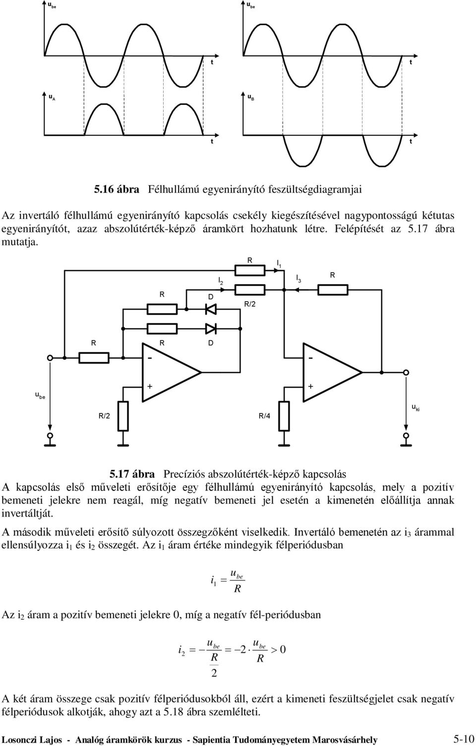 5. Műveleti erősítők alkalmazása a méréstechnikában - PDF Ingyenes letöltés