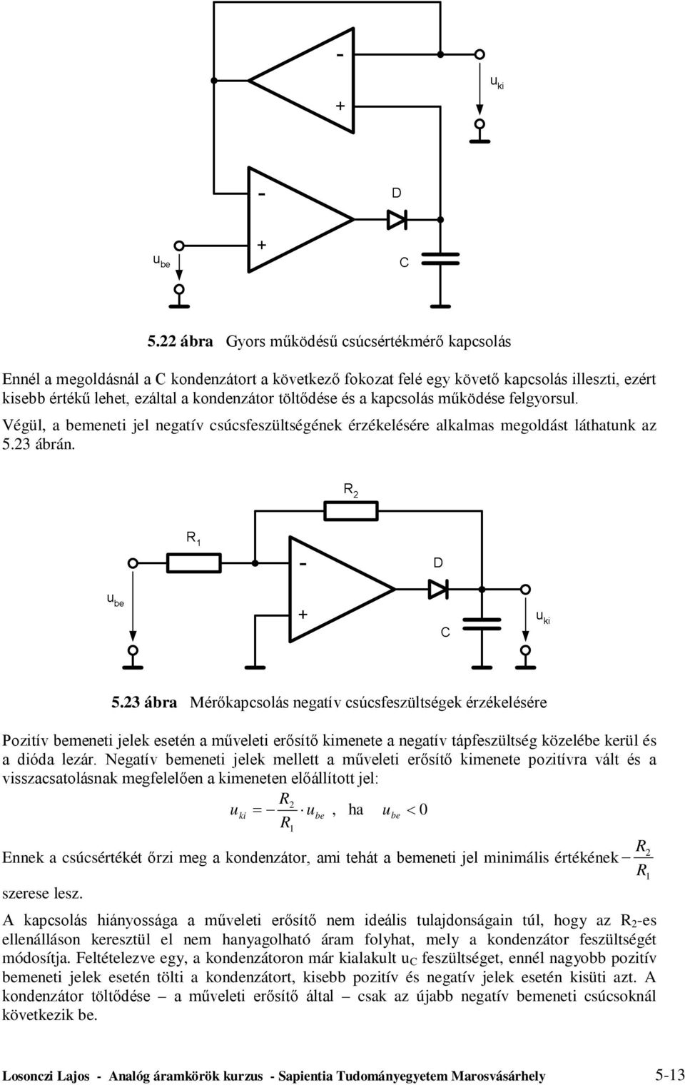 5. Műveleti erősítők alkalmazása a méréstechnikában - PDF Ingyenes letöltés