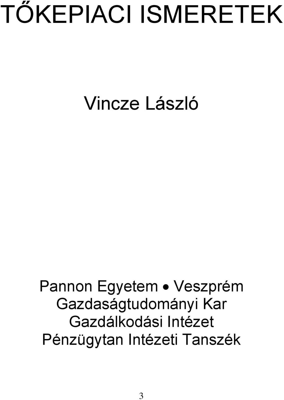 Gazdaságtudományi Kar