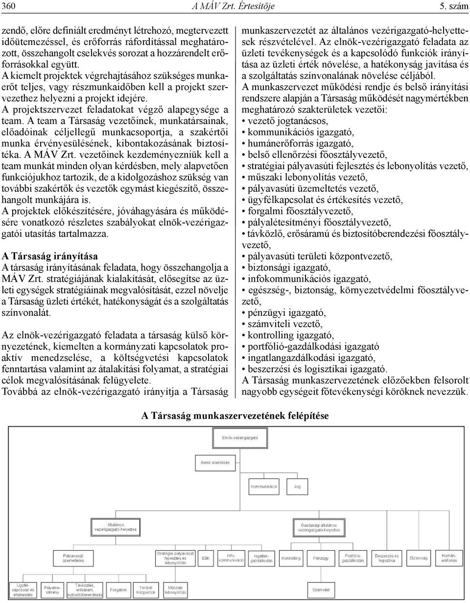 A kiemelt projektek végrehajtásához szükséges munkaerőt teljes, vagy részmunkaidőben kell a projekt szervezethez helyezni a projekt idejére. A projektszervezet feladatokat végző alapegysége a team.