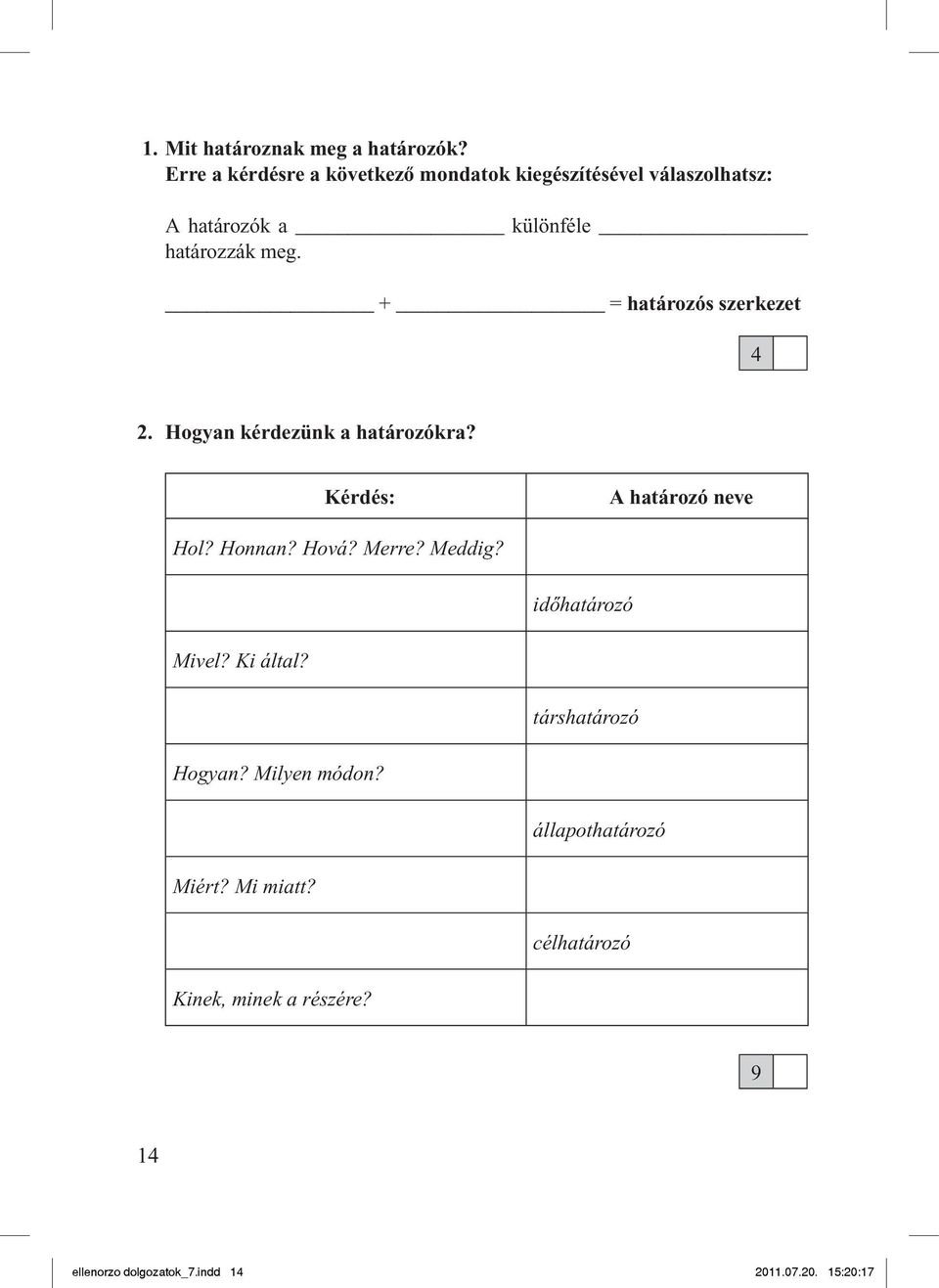 Magyar nyelvi Ellenõrzõ dolgozatok - PDF Free Download