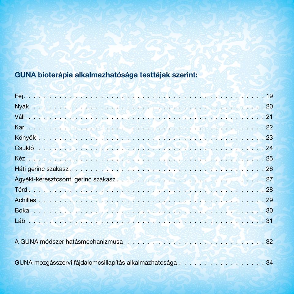 hogy ne fájjon! bioterápia. GUNA bioterápiás fájdalomcsillapítás - PDF Free  Download