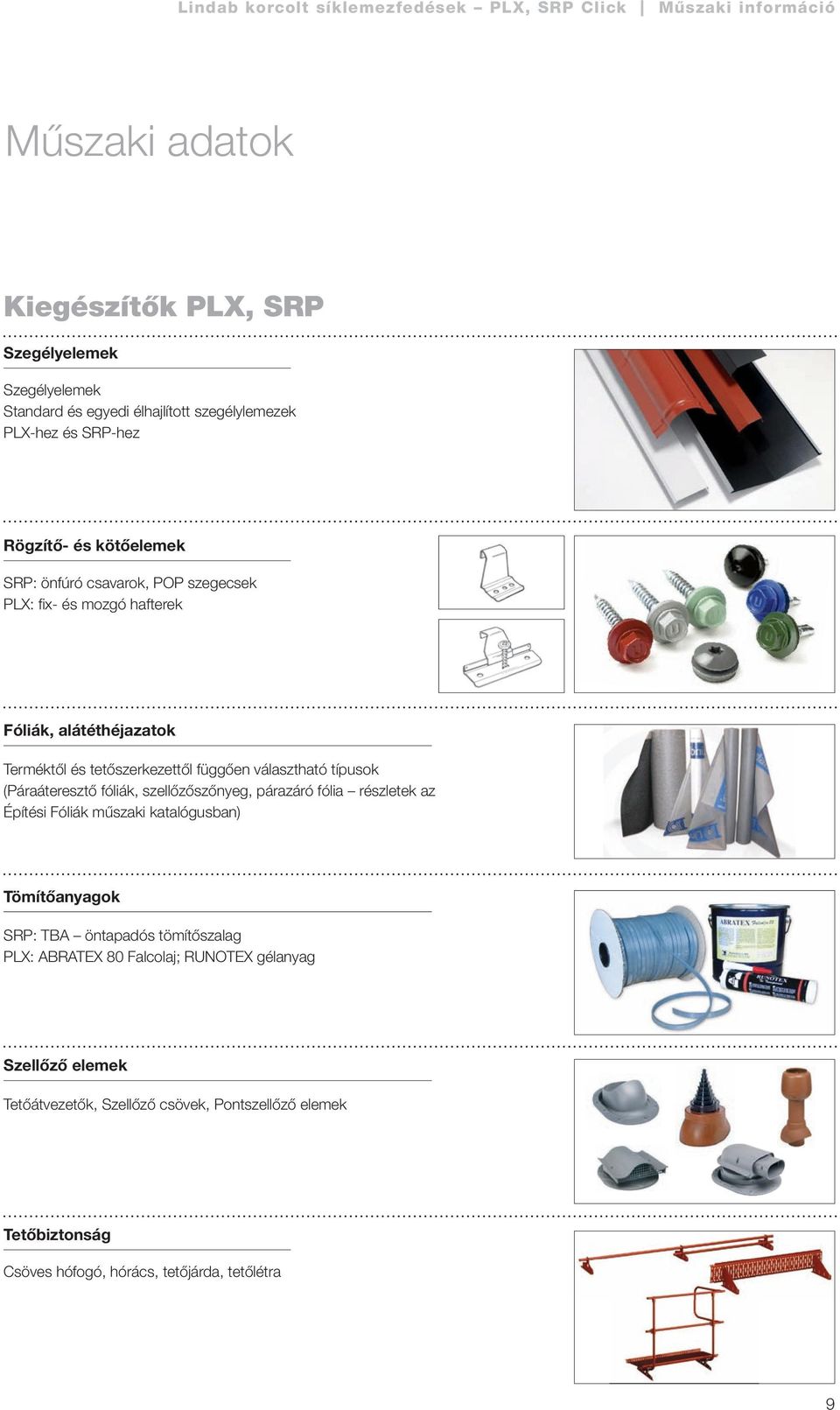 Lindab korcolt síklemezfedések PLX, SRP Click. Lindab Seamline. Lindab  korcolt síklemezfedések PLX, SRP Click Műszaki információ - PDF Free  Download