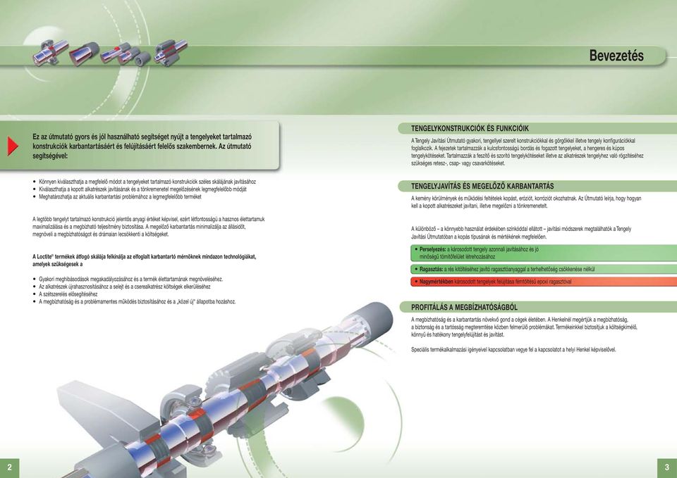 tönkremenetel megelőzésének legmegfelelőbb módját Meghatározhatja az aktuális karbantartási problémához a legmegfelelőbb terméket A legtöbb tengelyt tartalmazó konstrukció jelentős anyagi értéket