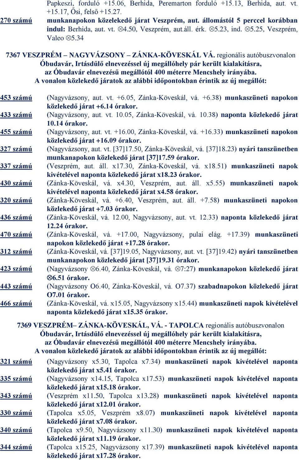 Óbudavár, Irtásdűlő elnevezéssel új megállóhely pár került kialakításra, az Óbudavár elnevezésű megállótól 400 méterre Mencshely irányába.