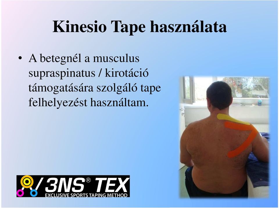 supraspinatus / kirotáció