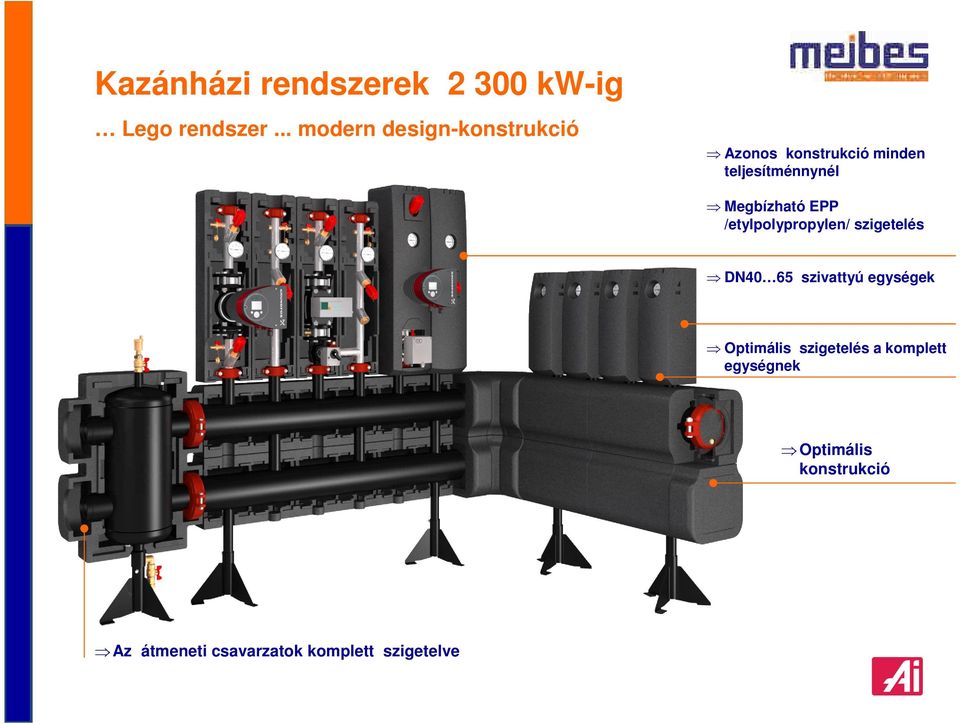 Megbízható EPP /etylpolypropylen/ szigetelés DN40 65 szivattyú egységek