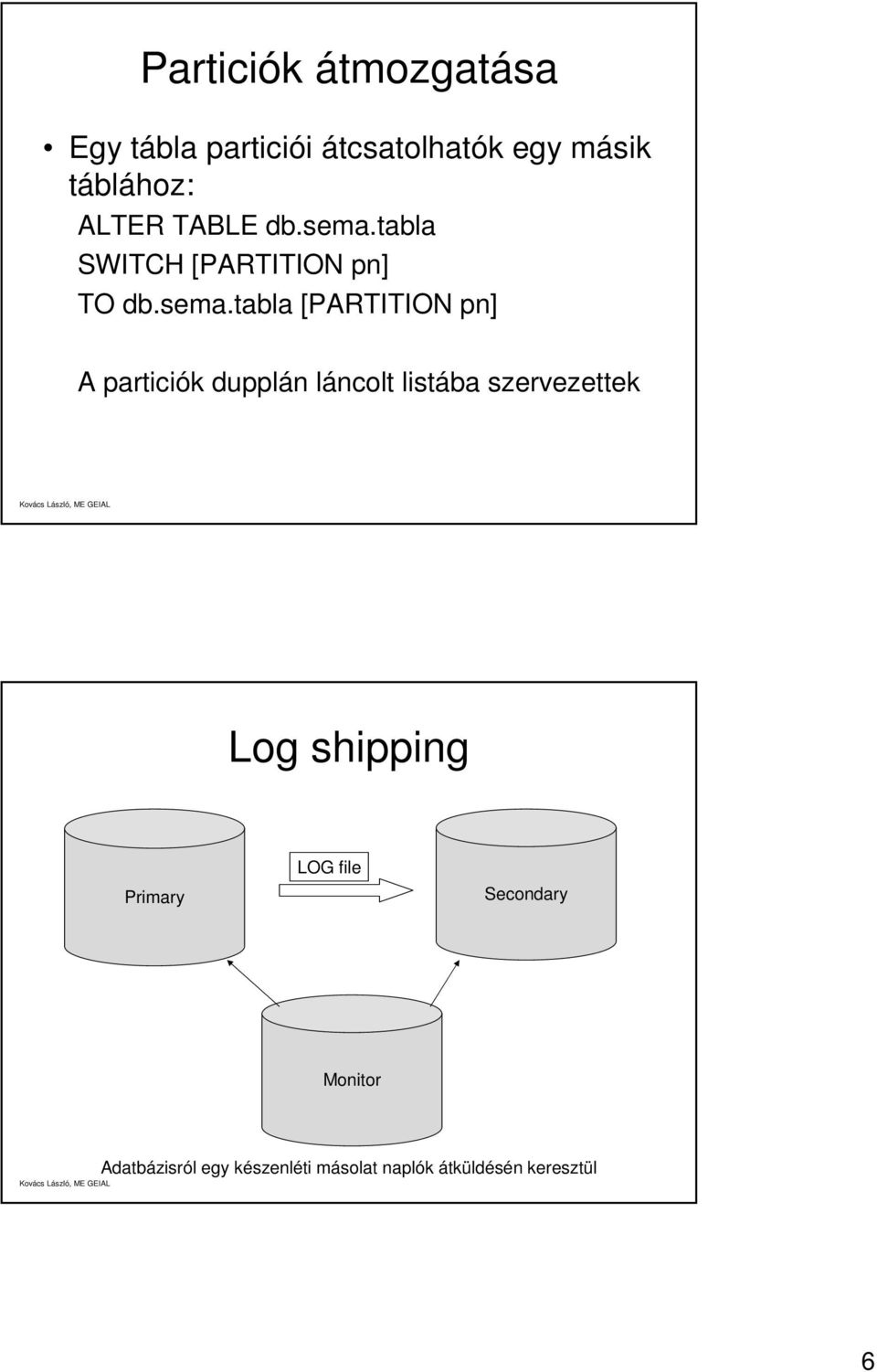 tabla SWITCH [PARTITION pn] TO db.sema.