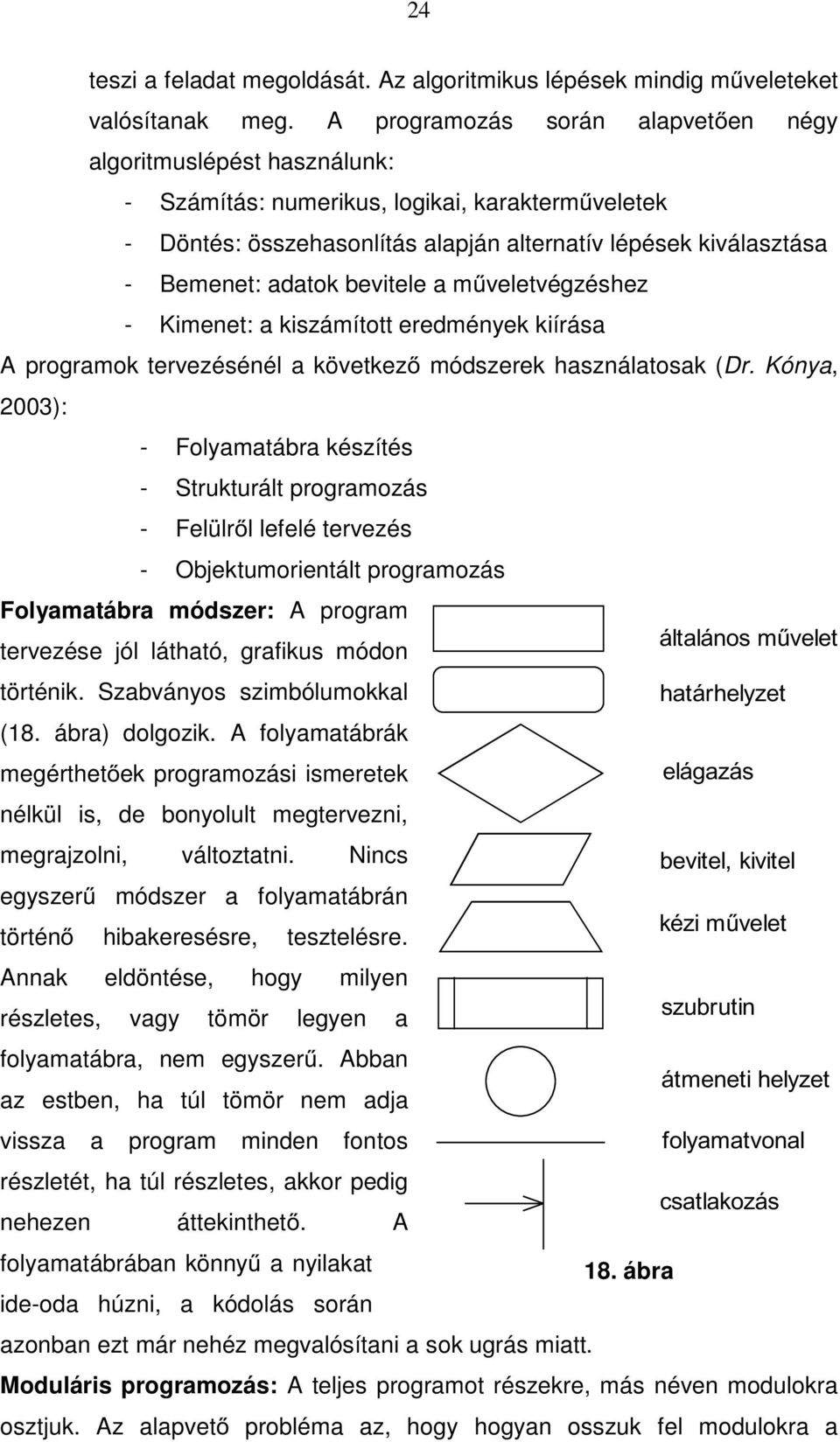 bevitele a műveletvégzéshez - Kimenet: a kiszámított eredmények kiírása A programok tervezésénél a következő módszerek használatosak (Dr.