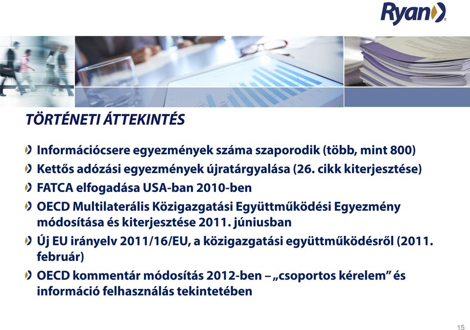 cikk kiterjesztése) FATCA elfogadása USA-ban 2010-ben OECD Multilaterális Közigazgatási Együttműködési Egyezmény