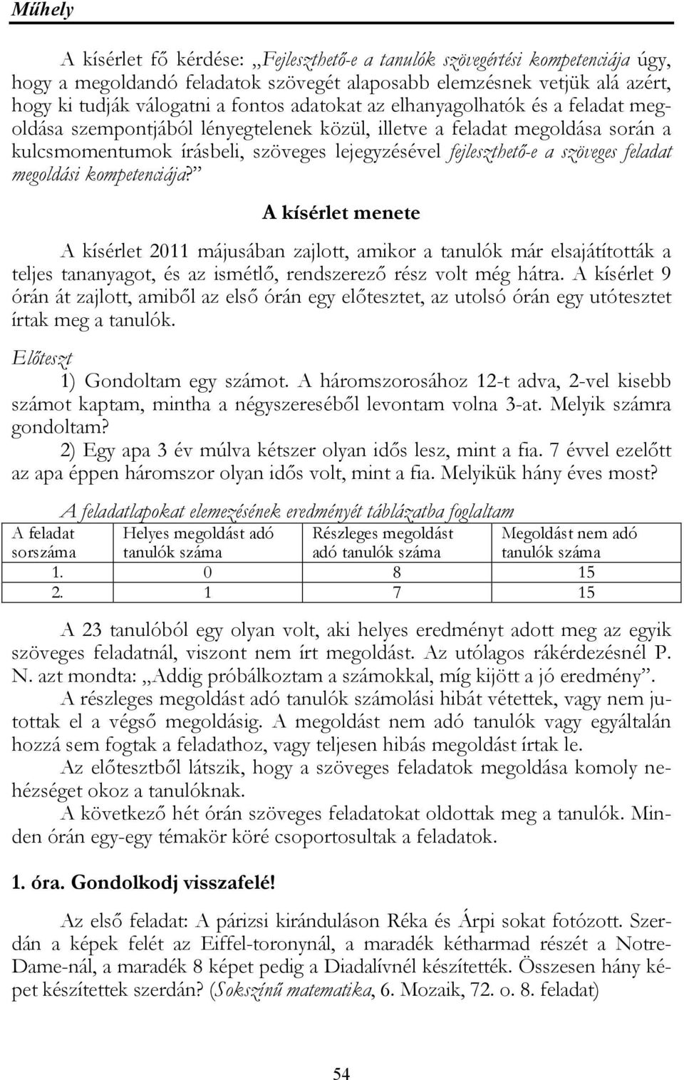 Szöveges feladatok a matematikai didaktikában - PDF Ingyenes letöltés