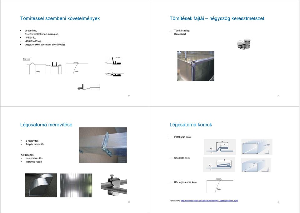 Légtechnikai rendszer Négyszög vs. kör, légtömörségi mérés - PDF Free  Download