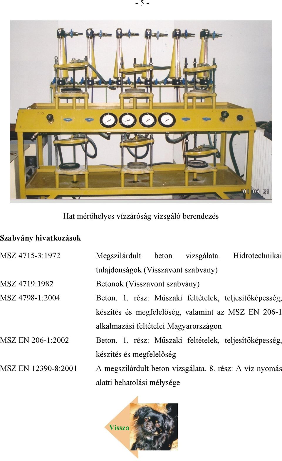 VÍZZÁRÓSÁG, VÍZZÁRÓSÁG VIZSGÁLAT - PDF Ingyenes letöltés