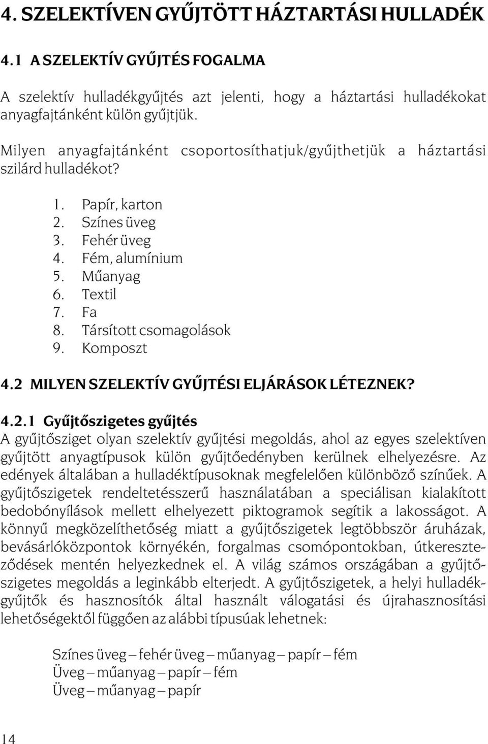 Társított csomagolások 9. Komposzt 4.2 