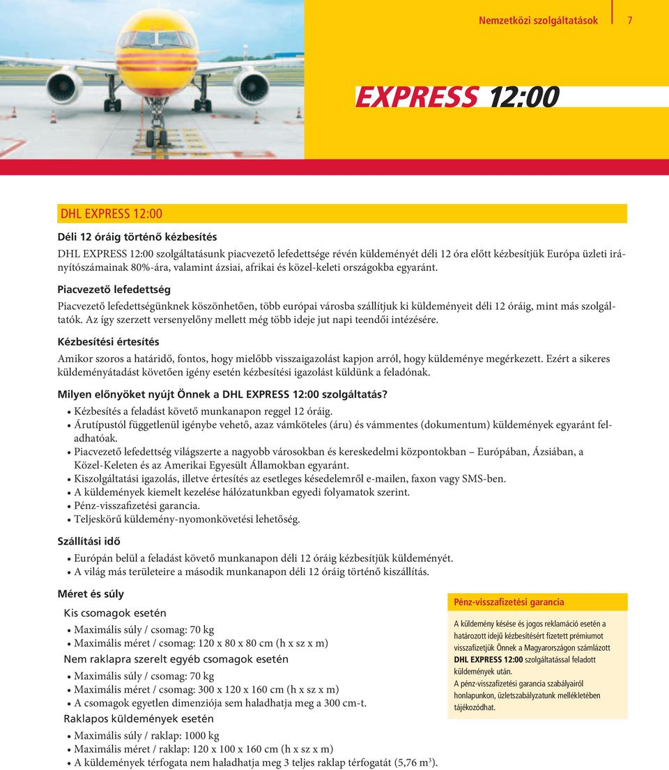 DHL Express. Szolgáltatások és árak PDF Free Download