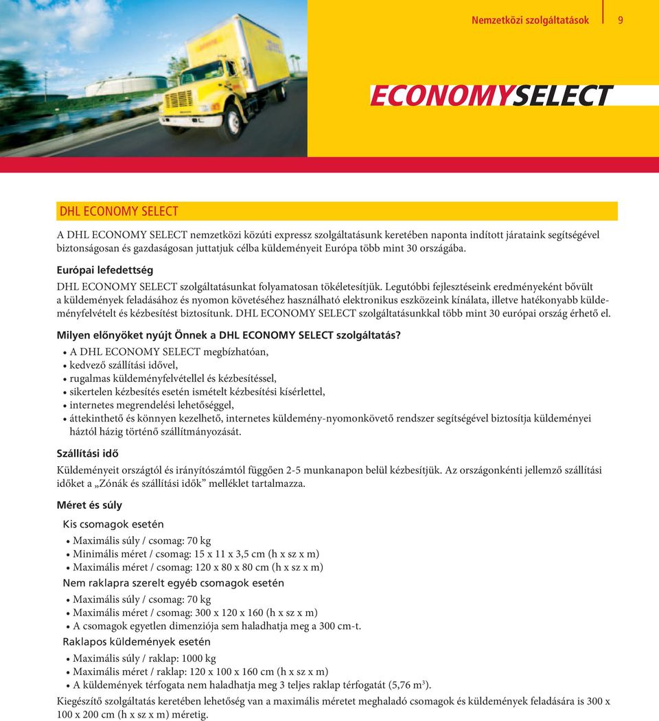 DHL Express. Szolgáltatások és árak PDF Free Download