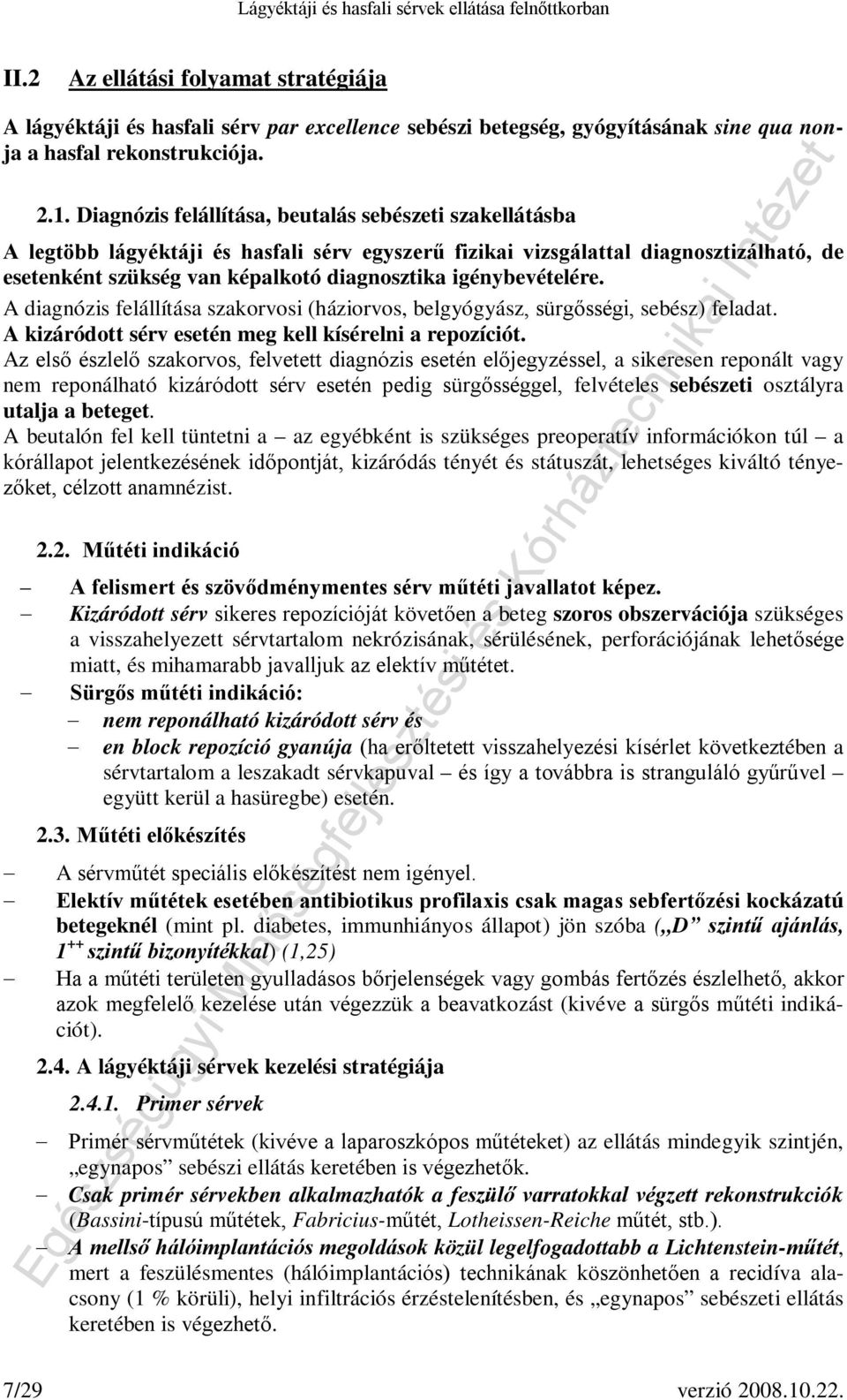Lágyéktáji és hasfali sérvek ellátása felnőttkorban - PDF Free Download