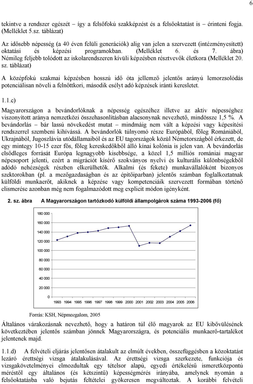 táblázat) A középfokú szakmai képzésben hosszú idő óta jellemző jelentős arányú lemorzsolódás potenciálisan növeli a felnőttkori, második esélyt adó képzések iránti keresletet. 1.