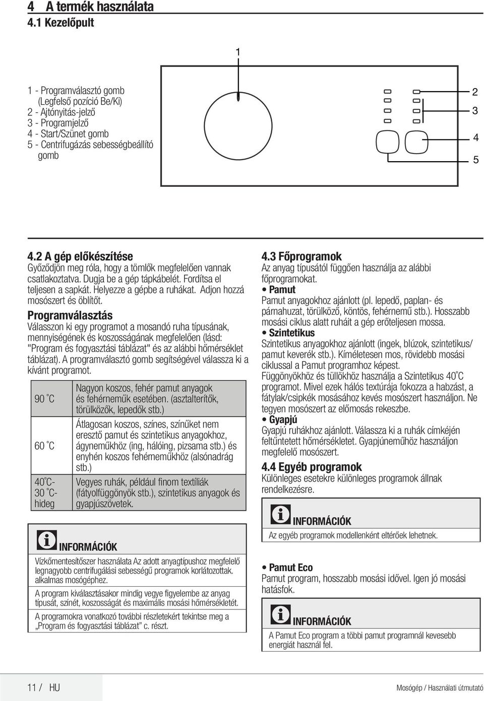 Mosógép Használati útmutató - PDF Free Download