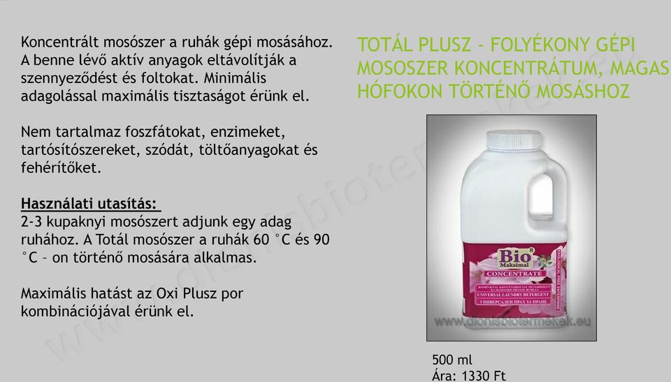 svájci ökológiai anti aging mosószer)