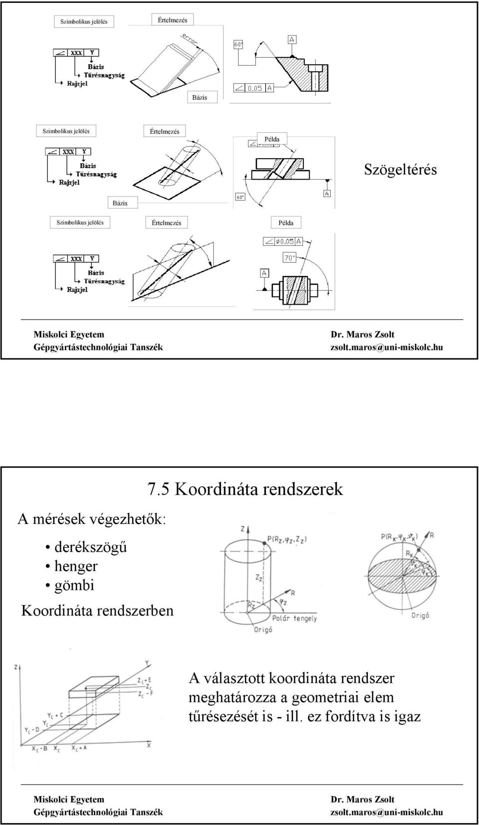 derékszögű henger gömbi Koordináta rendszerben 7.