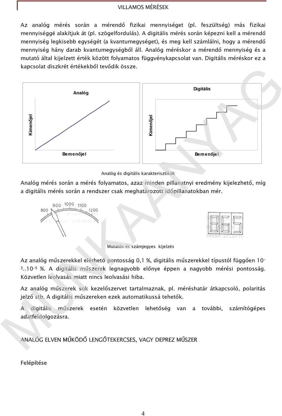 Villamos mérések alapjai - PDF Ingyenes letöltés