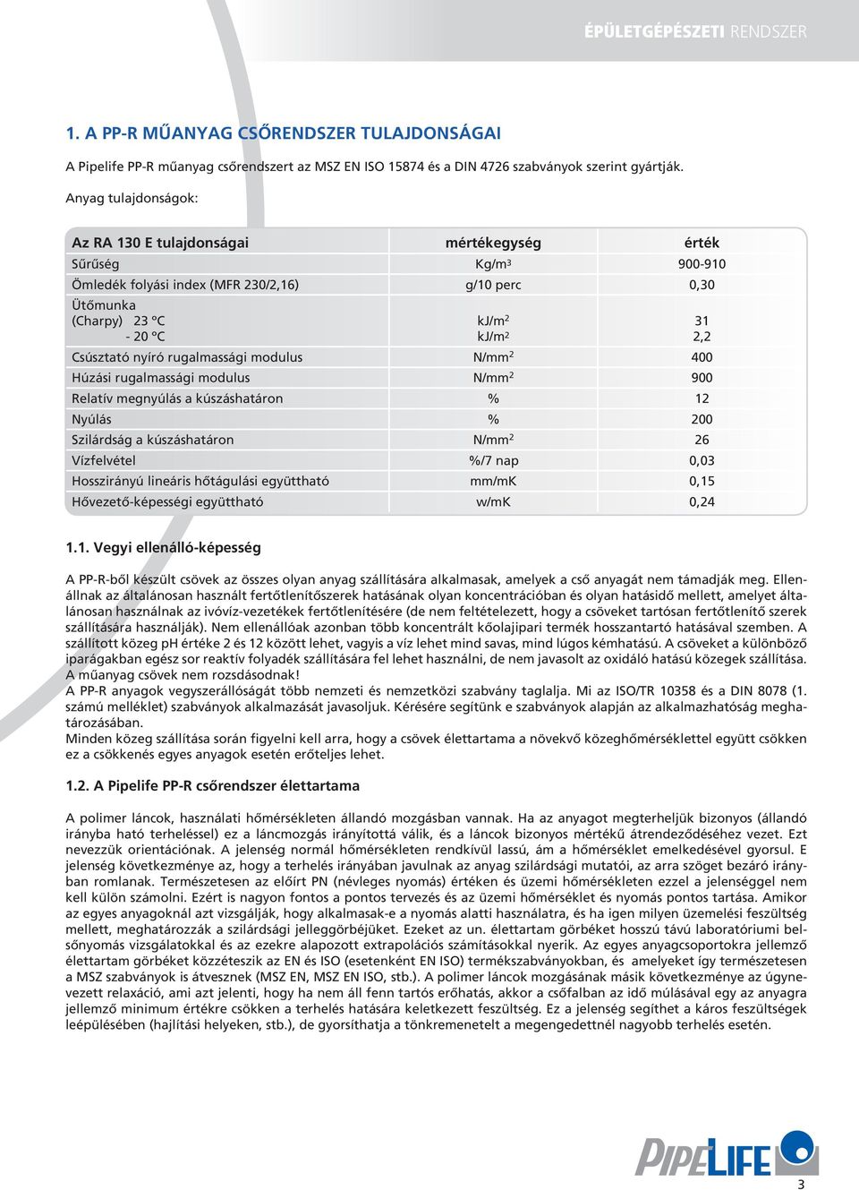 nyíró rugalmassági modulus N/mm 2 400 Húzási rugalmassági modulus N/mm 2 900 Relatív megnyúlás a kúszáshatáron % 12 Nyúlás % 200 Szilárdság a kúszáshatáron N/mm 2 26 Vízfelvétel %/7 nap 0,03