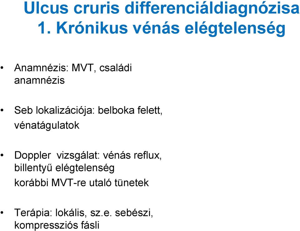 Krónikus vénás keringési elégtelenség Ulcus cruris. Dr Szabó Éva DEOEC  Bőrklinika PDF Free Download