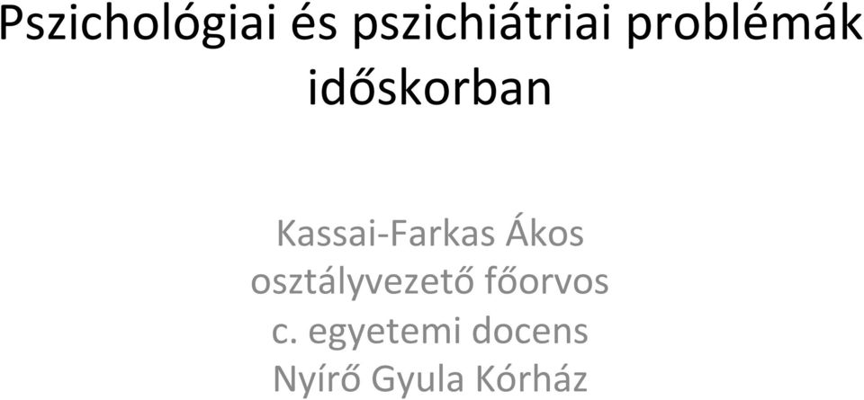 Farkas Ákos osztályvezető