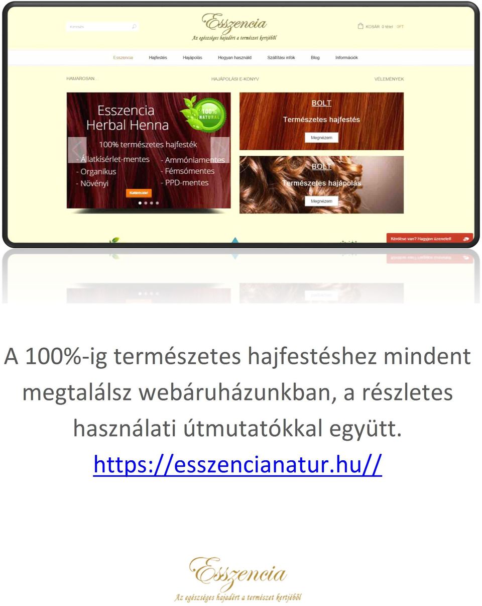 a részletes használati útmutatókkal