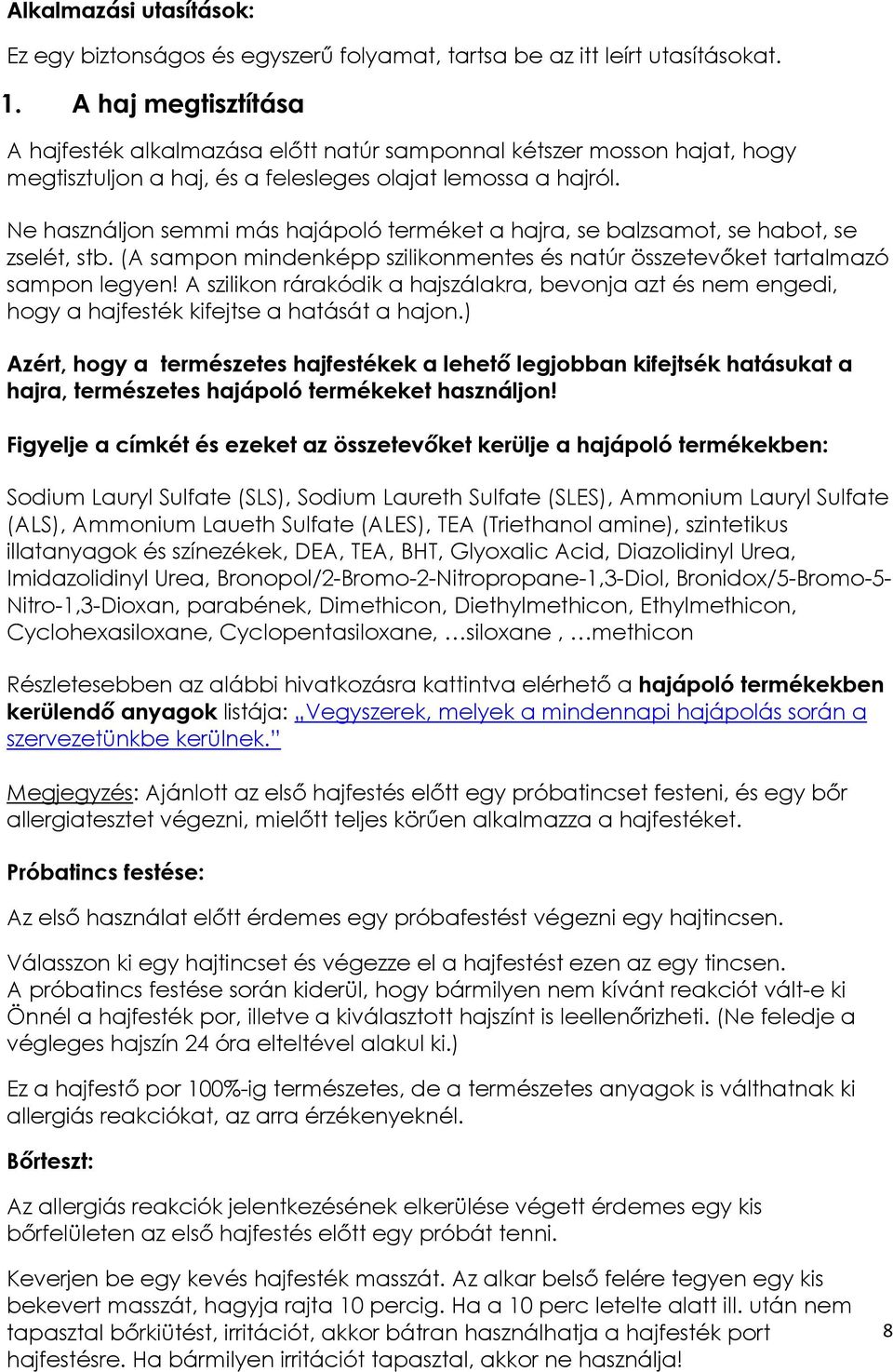 TERMÉSZETES HAJFESTÉS - PDF Ingyenes letöltés