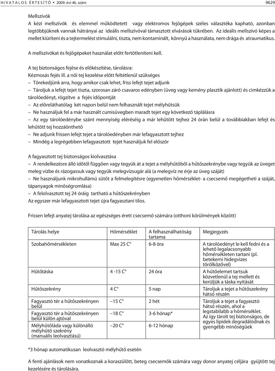 tükrében. Az ideális mellszívó képes a mellet kiüríteni és a tejtermelést stimulálni, tiszta, nem kontaminált, könnyû a használata, nem drága és atraumatikus.