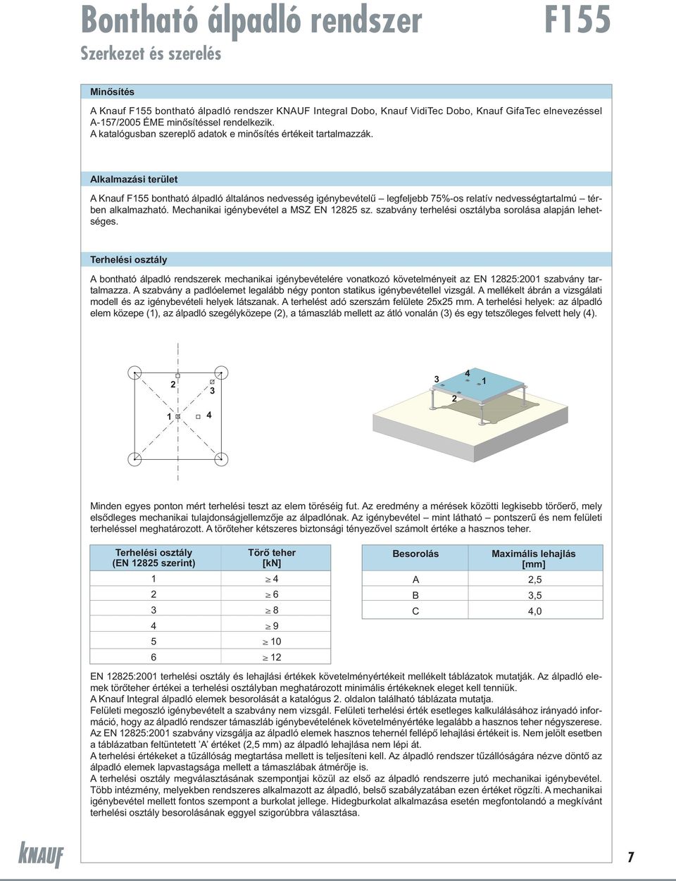 Knauf Integral bontható álpadló rendszer F /8 - PDF Ingyenes letöltés