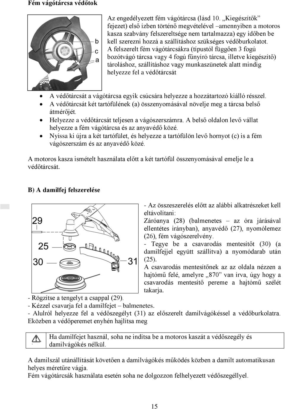 142 / 154. Kezelési kézikönyv. Motoros fűkasza - PDF Free Download