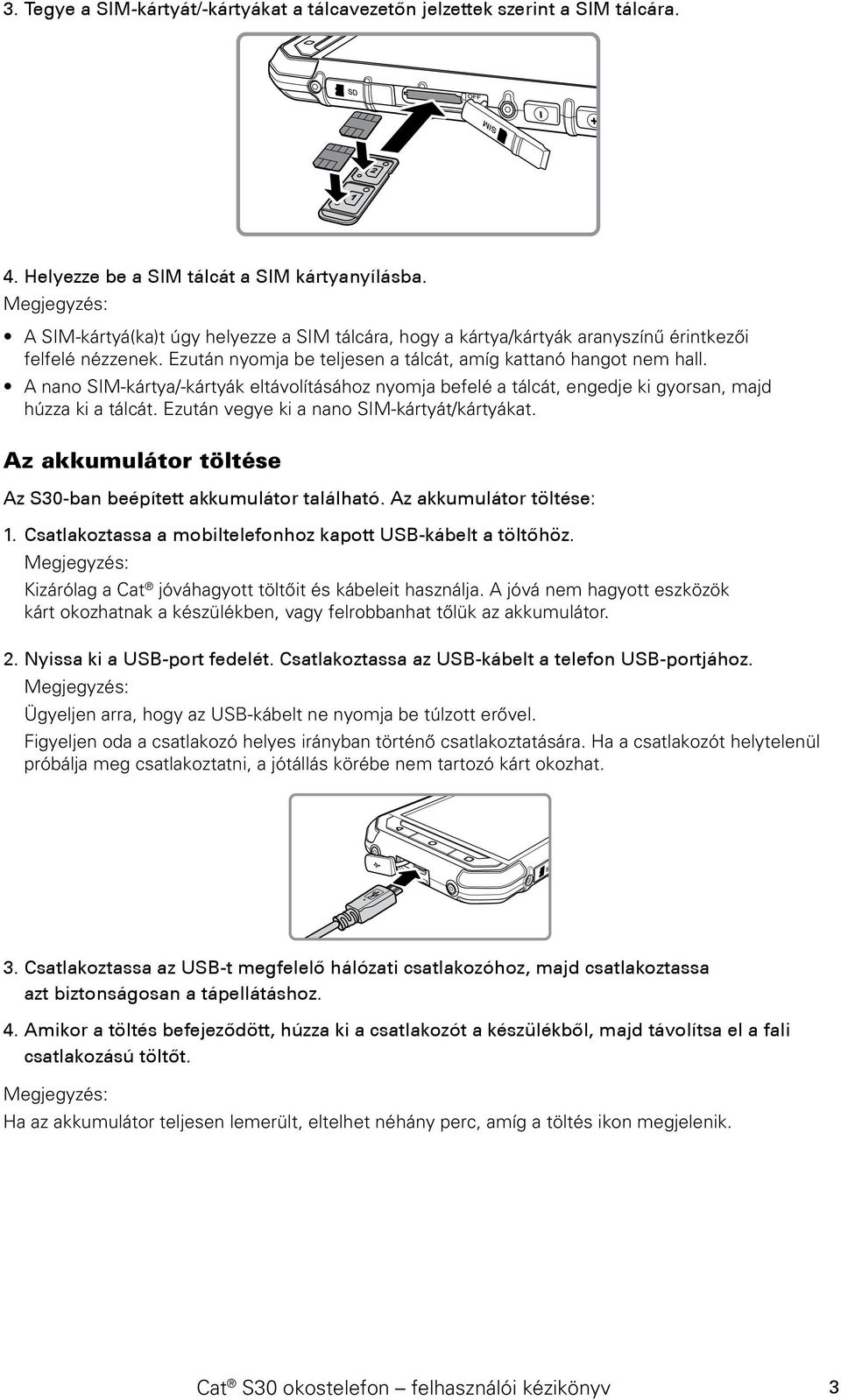 Cat S30 okostelefon Felhasználói kézikönyv - PDF Free Download