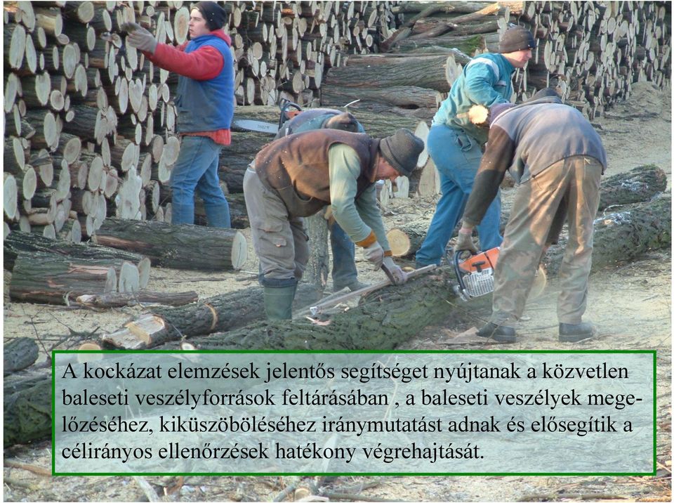 veszélyek megelőzéséhez, kiküszöböléséhez iránymutatást