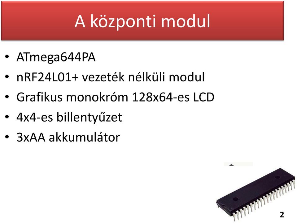 Grafikus monokróm 128x64-es LCD