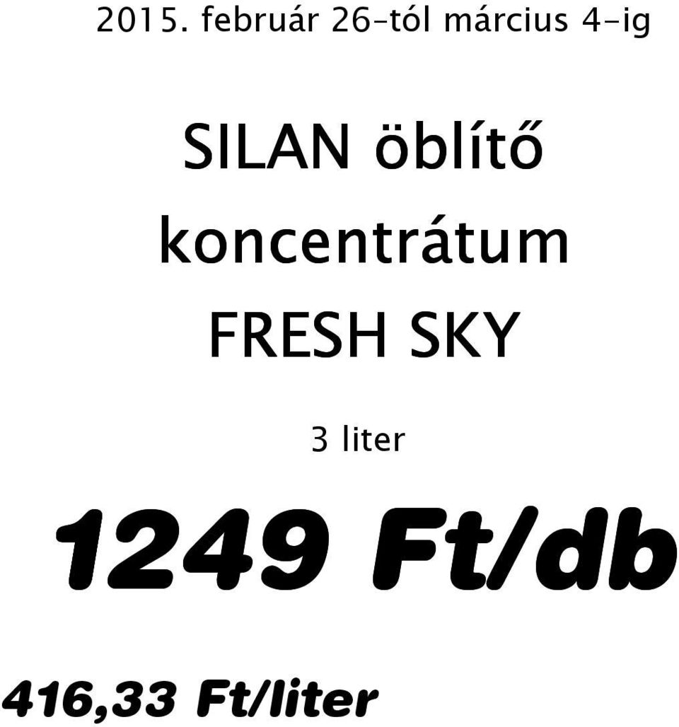 FRESH SKY 3 liter