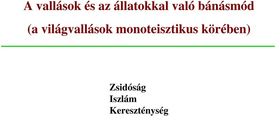 világvallások