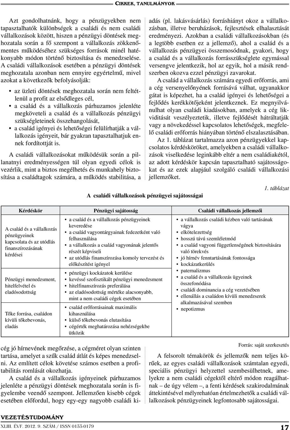 A családi vállalkozások esetében a pénzügyi döntések meghozatala azonban nem ennyire egyértelmű, mivel azokat a következők befolyásolják: az üzleti döntések meghozatala során nem feltétlenül a profit