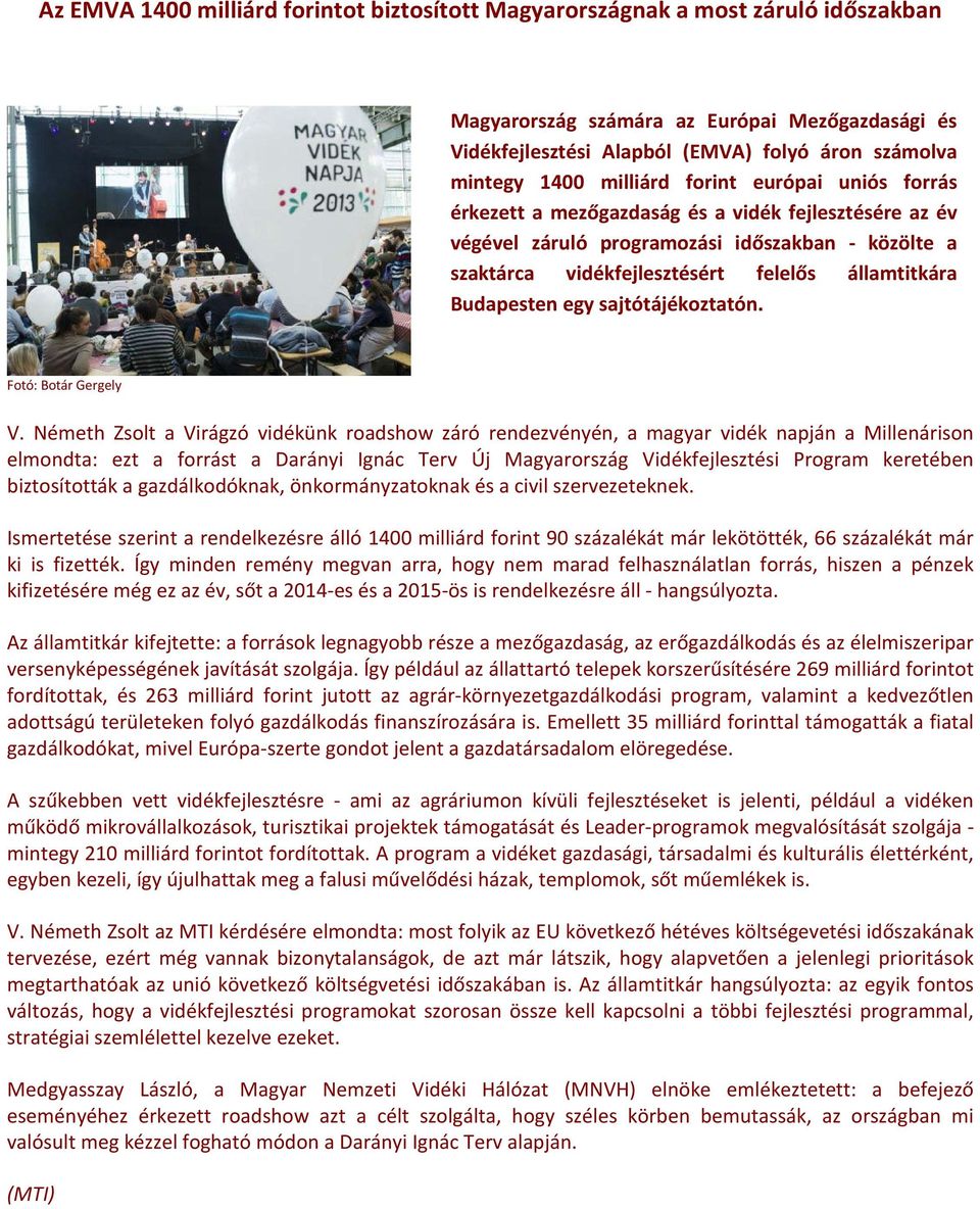 Budapesten egy sajtótájékoztatón. Fotó: Botár Gergely V.