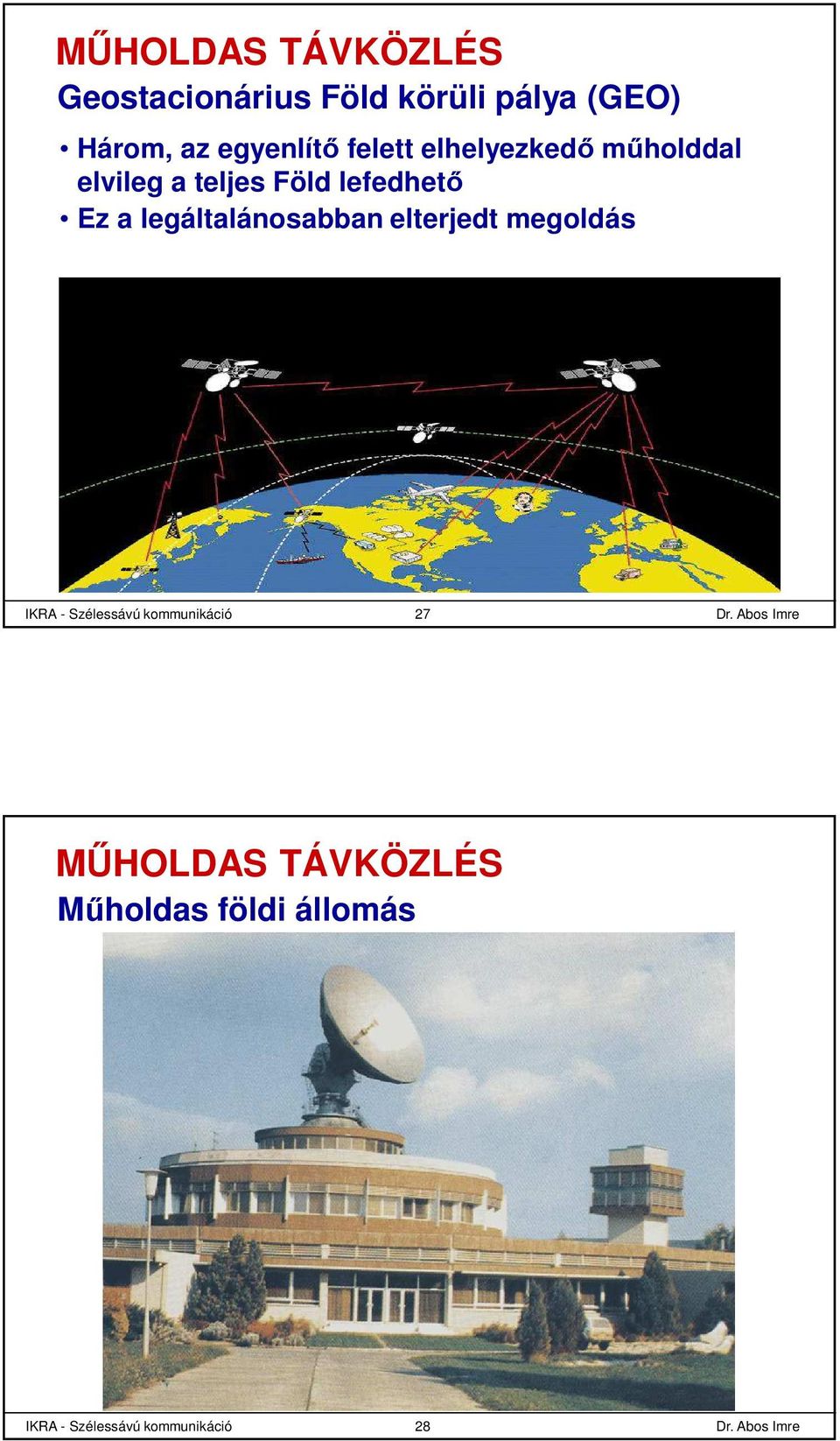 Ez a legáltalánosabban elterjedt megoldás IKRA - Szélessávú kommunikáció