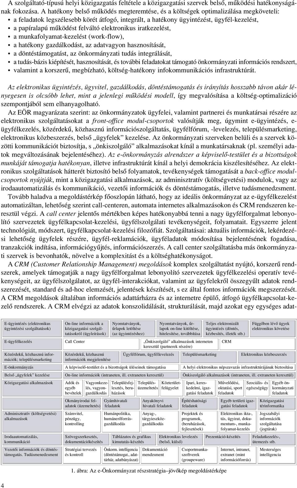 felváltó elektronikus iratkezelést, a munkafolyamat-kezelést (work-flow), a hatékony gazdálkodást, az adatvagyon hasznosítását, a döntéstámogatást, az önkormányzati tudás integrálását, a tudás-bázis