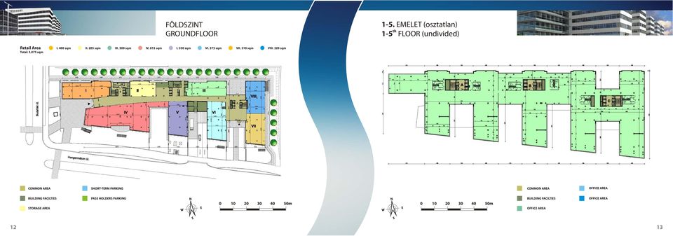 3.075 sqm I. 400 sqm II. 05 sqm III. 300 sqm IV. 815 sqm I.