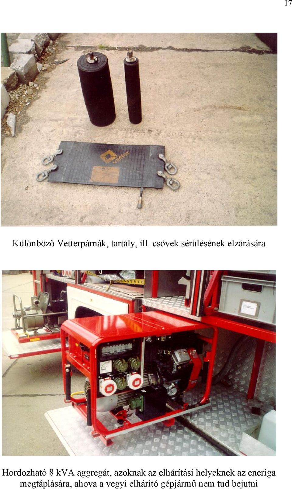 aggregát, azoknak az elhárítási helyeknek az