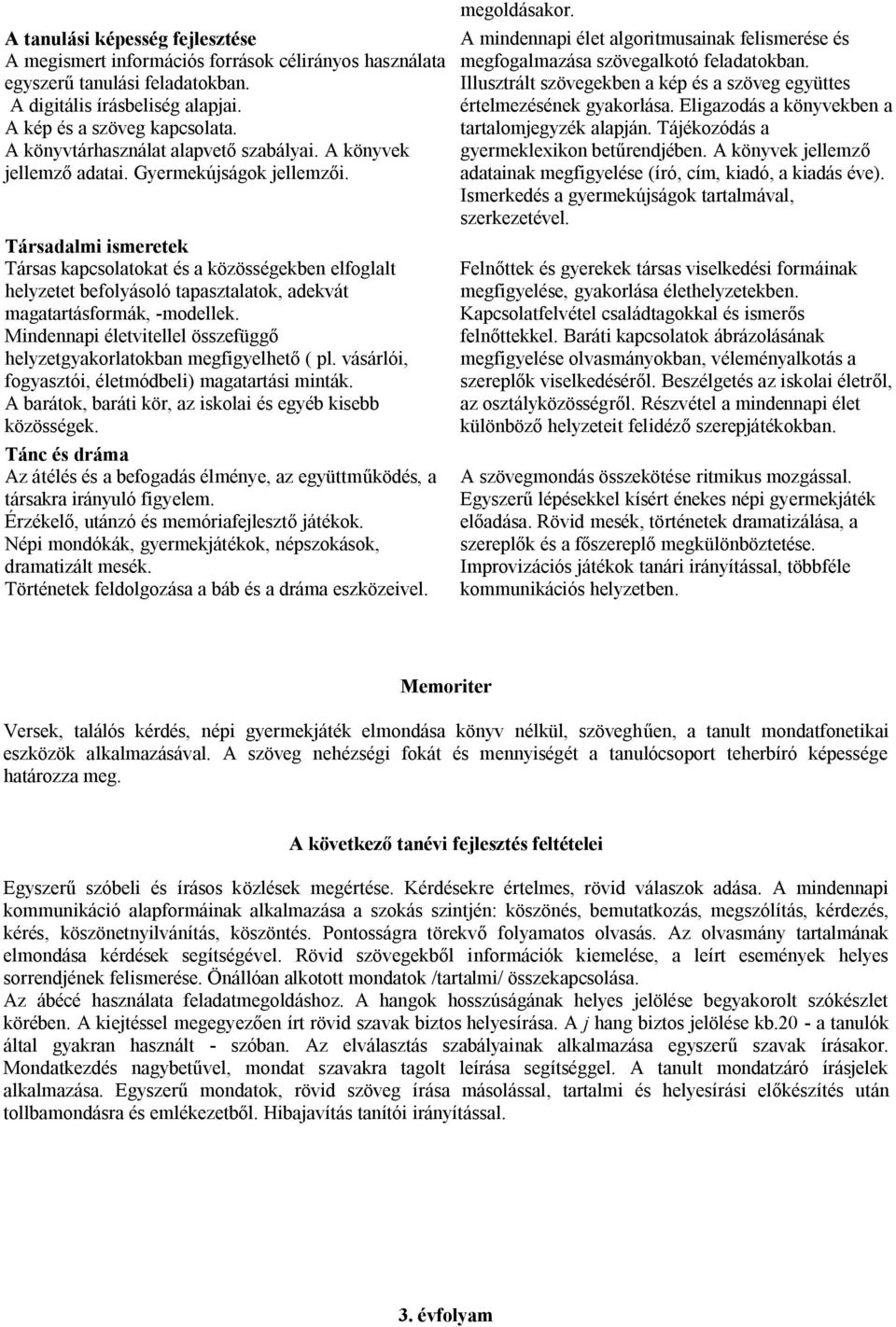 Társadalmi ismeretek Társas kapcsolatokat és a közösségekben elfoglalt helyzetet befolyásoló tapasztalatok, adekvát magatartásformák, -modellek.