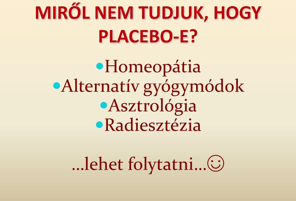 Homeopátia Alternatív