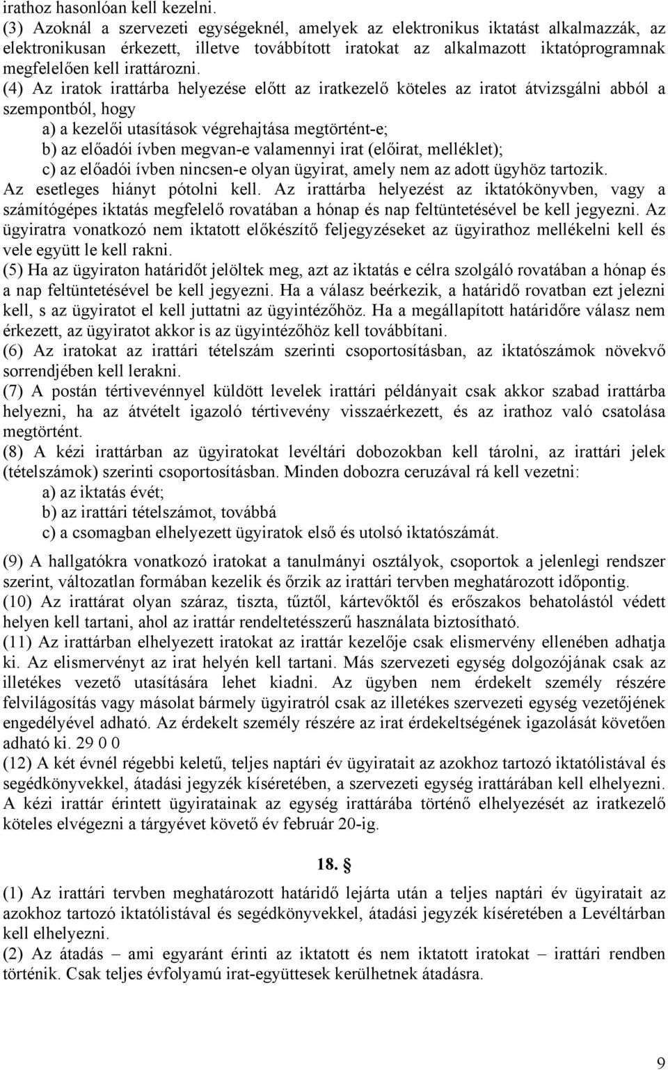 irattározni.