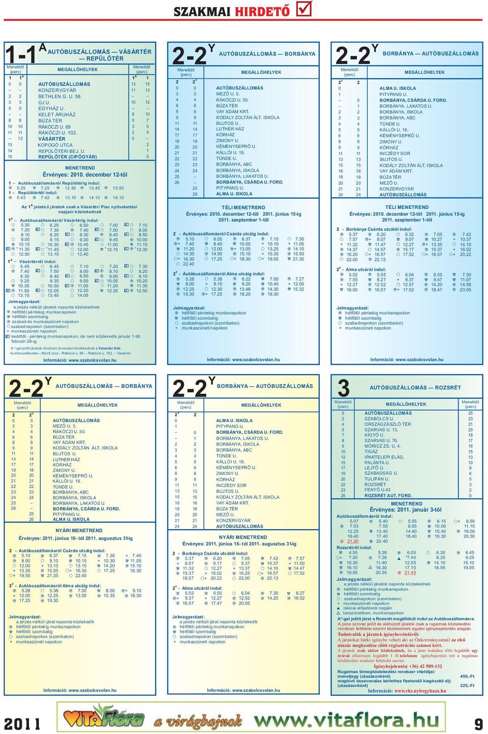 1 Az 1 A jelzésű járatok csak a Vásártéri Piac nyitvatartási napjain közlekednek 1 A Autóbuszállomásról Vásártérig indul: O. O. O. O. 1 O.1 s. 1 O. s. 1 O. O..1 O. 1 O. s. 1 O. O.. O. 1 O. s 1. x 1.